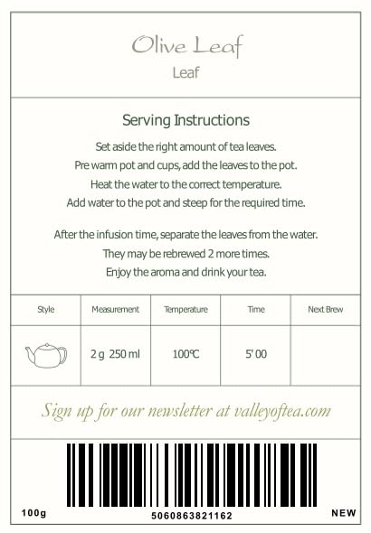 Valley of Tea served with honey and mint sprig, customizable sweetness and aroma