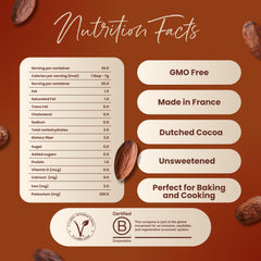Valrhona cocoa dusting on chocolate cake highlighting rich color and finish