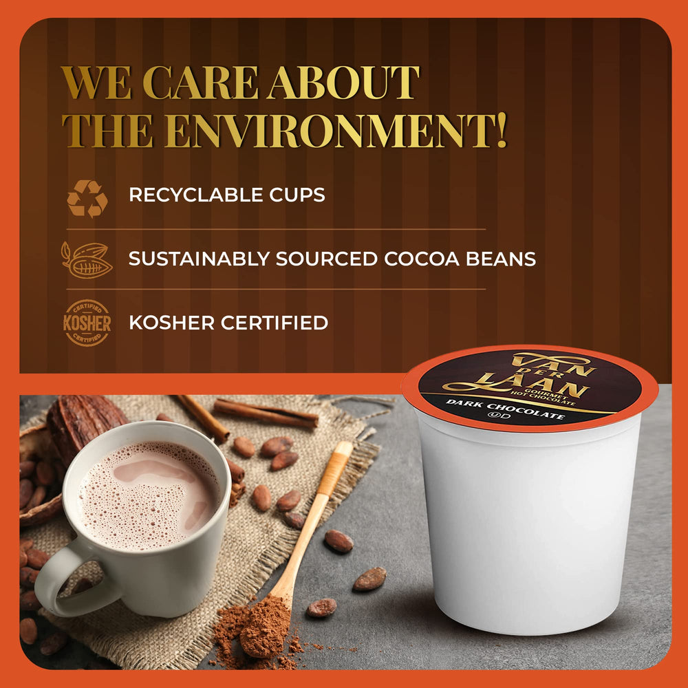 Van Der Laan label and certifications highlighting gluten-free peanut-free kosher benefits