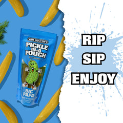 Van Holten's close-up of pickle texture highlighting crisp crunch benefit