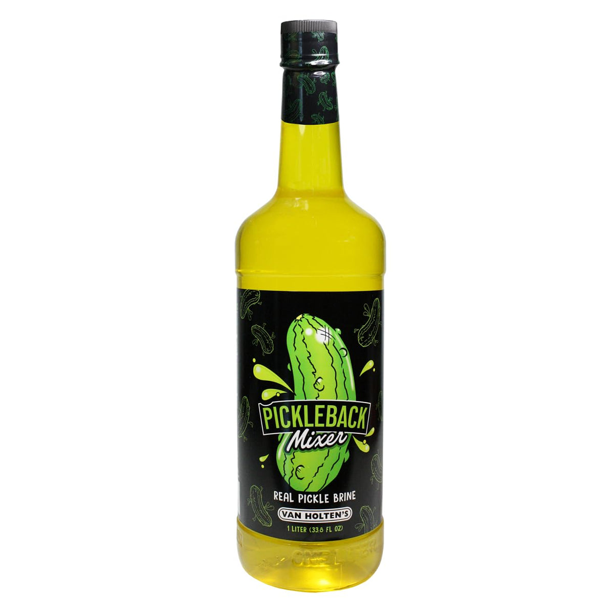 Van Holten's front packaging shows 1L bottle and branding benefit quick cocktail use