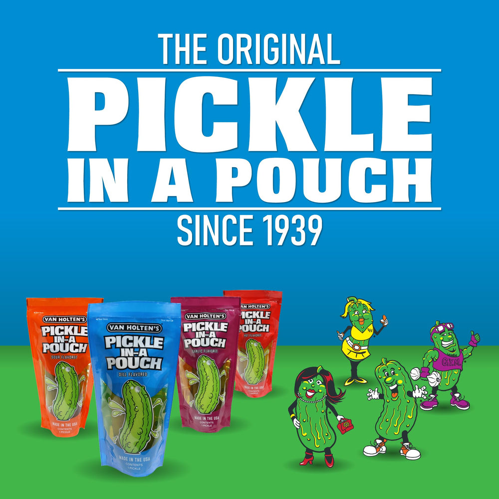 Van Holten's pouch in hand for size comparison and easy on-the-go snacking
