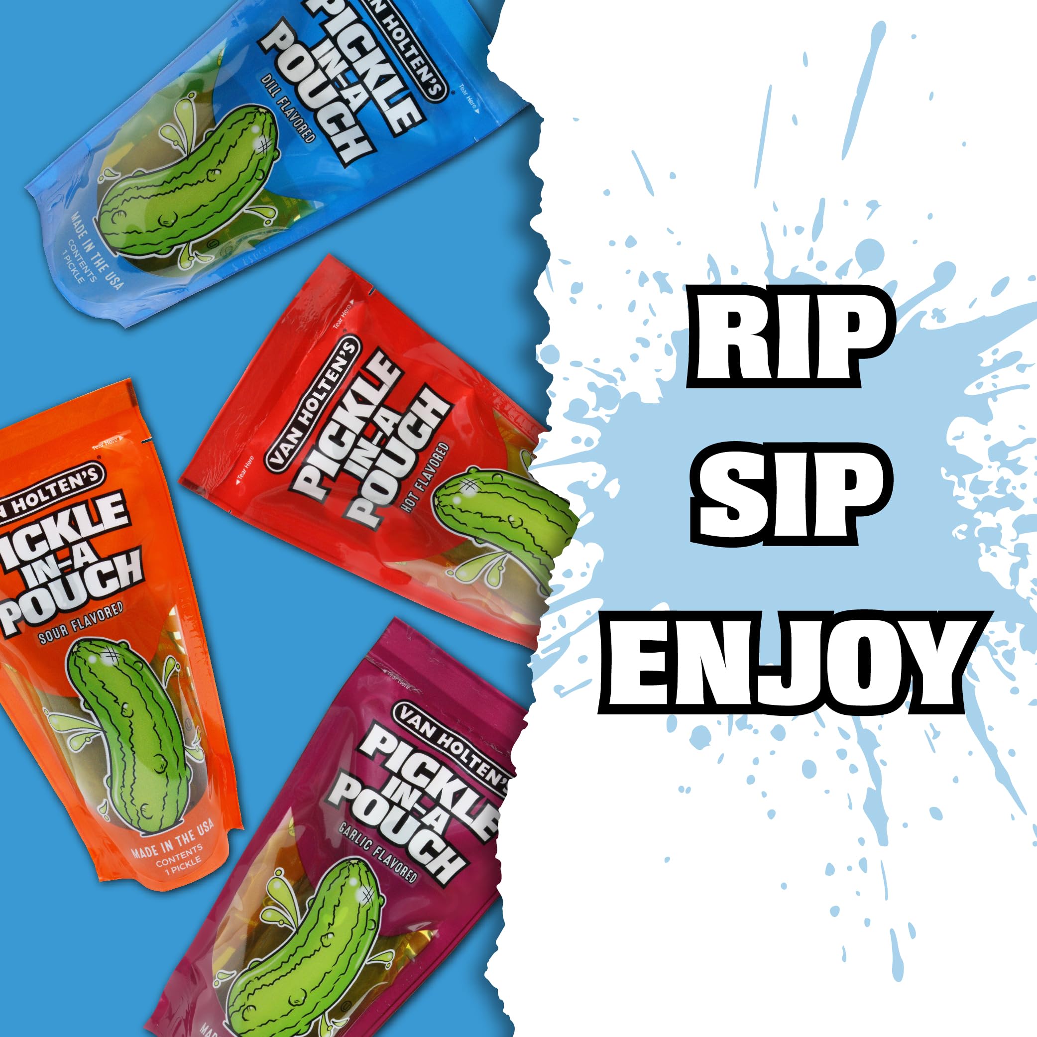 Van Holten's single pouch closeup highlighting sealed freshness and portability