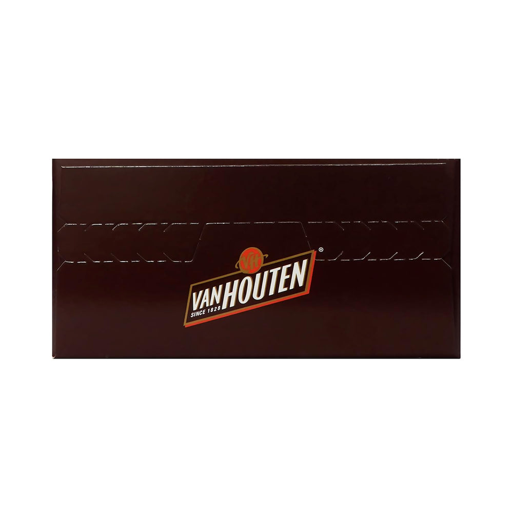 Van Houten cocoa powder close-up texture highlighting fine grind for richer blending
