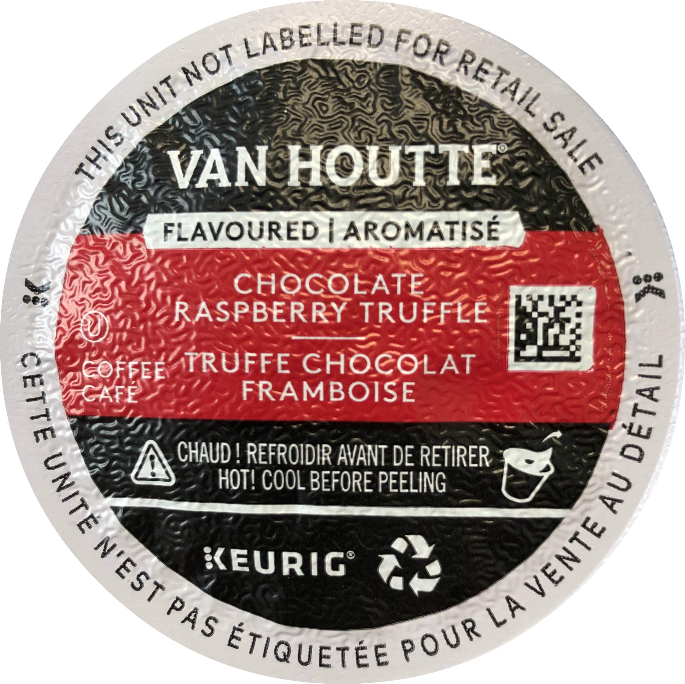 Van Houtte front packaging showing flavor and convenience benefits