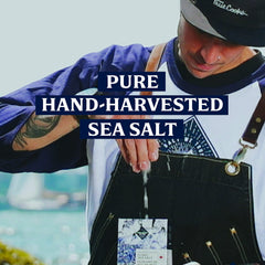 Vancouver Island Sea Salt close-up of large flaky crystals for crunchy finish