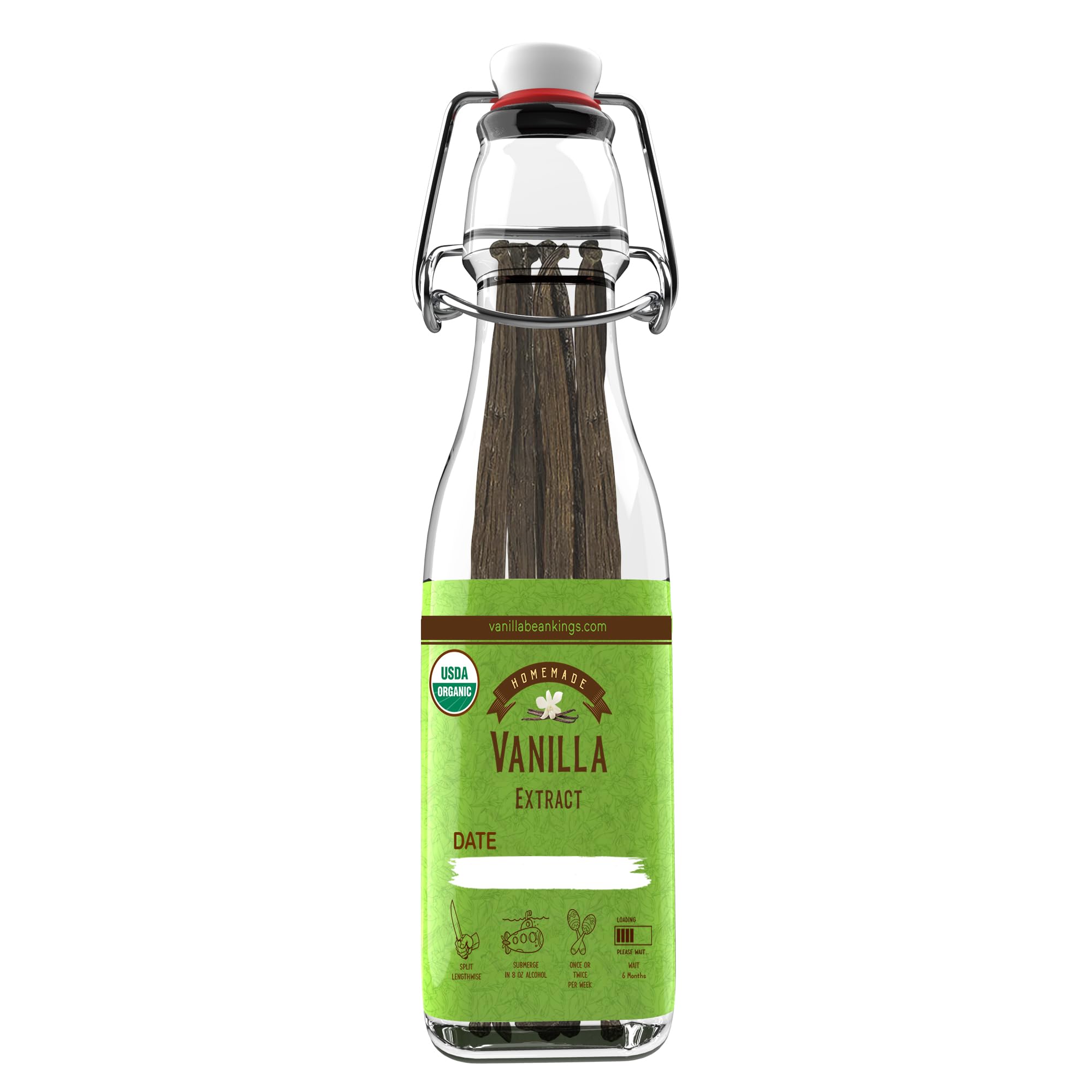 Vanilla Bean Kings front packaging showing kit components and premium branding