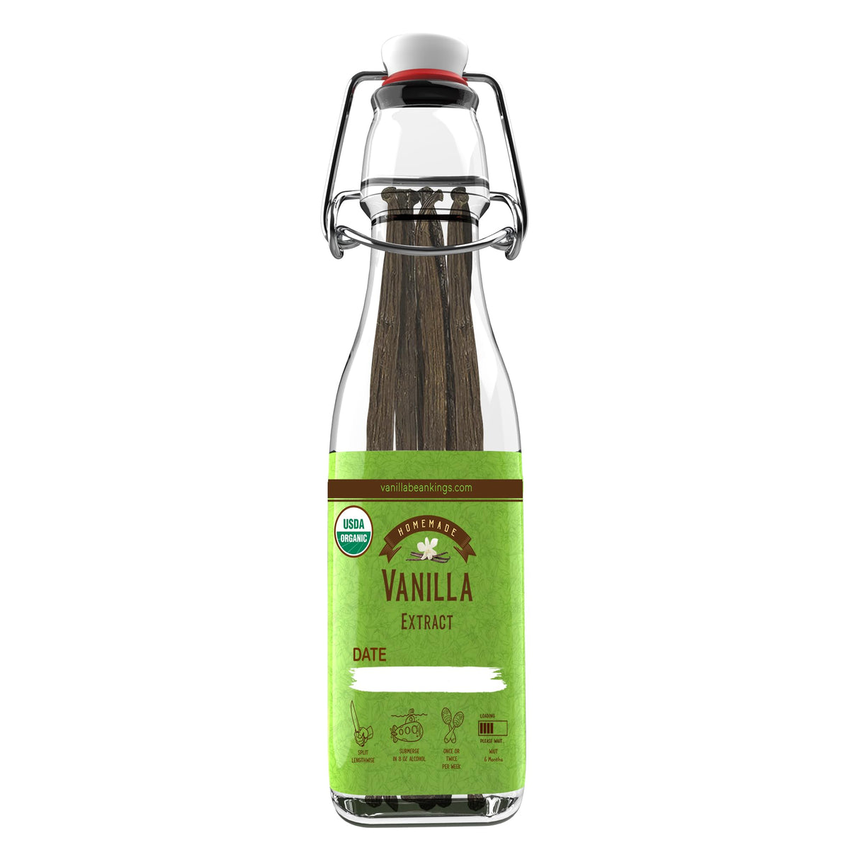 Vanilla Bean Kings front packaging showing kit components and premium branding