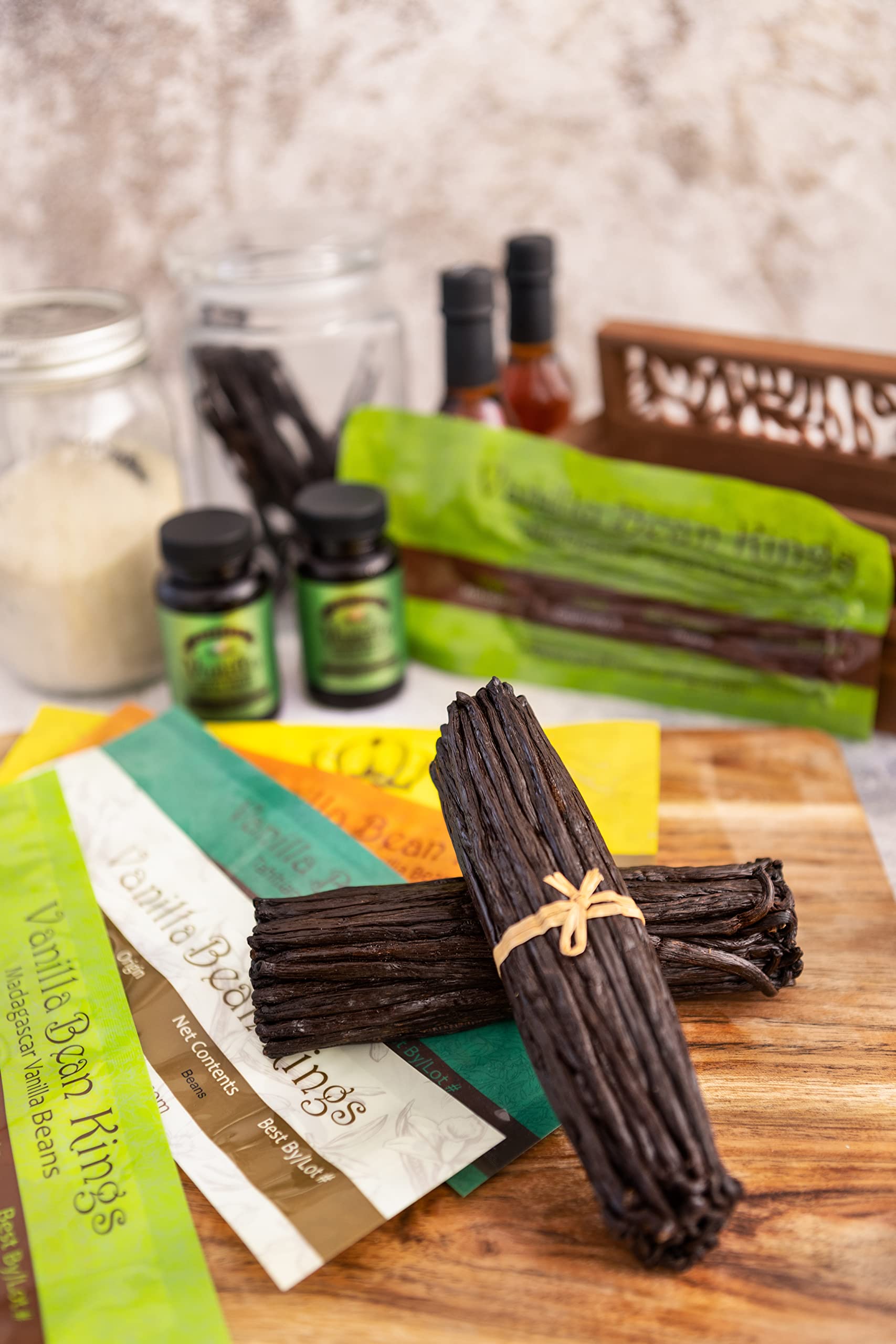 Close-up of Vanilla Bean Kings paste texture highlighting smooth, pourable consistency