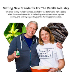 VANILLA BEAN PROJECT close-up of vanilla specks highlighting real beans and authentic flavor