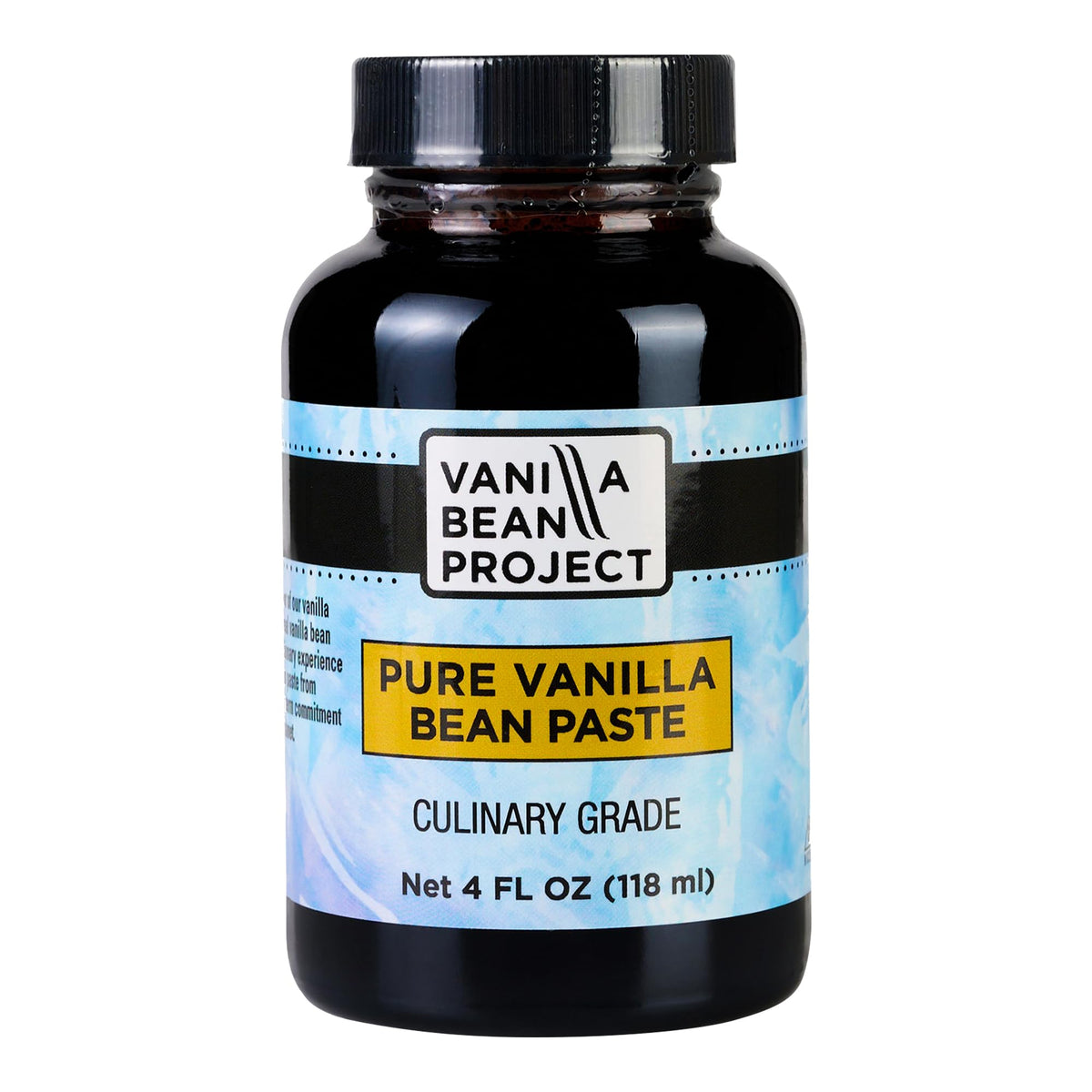 VANILLA BEAN PROJECT jar front showing packaging and premium brand benefits