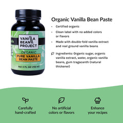 Vanilla Bean Project open jar with visible vanilla bean specks enhancing appearance