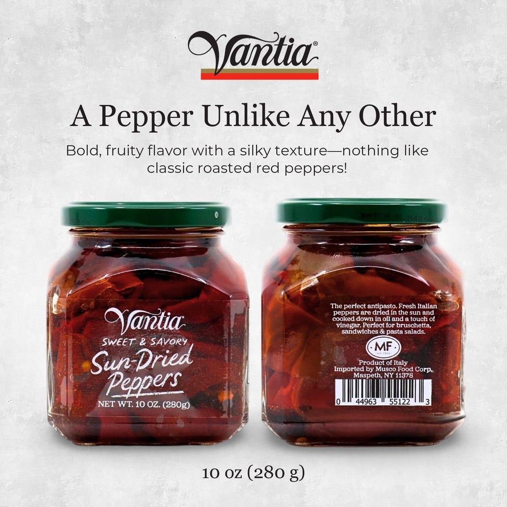 Vantia close-up of pepper texture in oil, showing silky fruit-forward texture