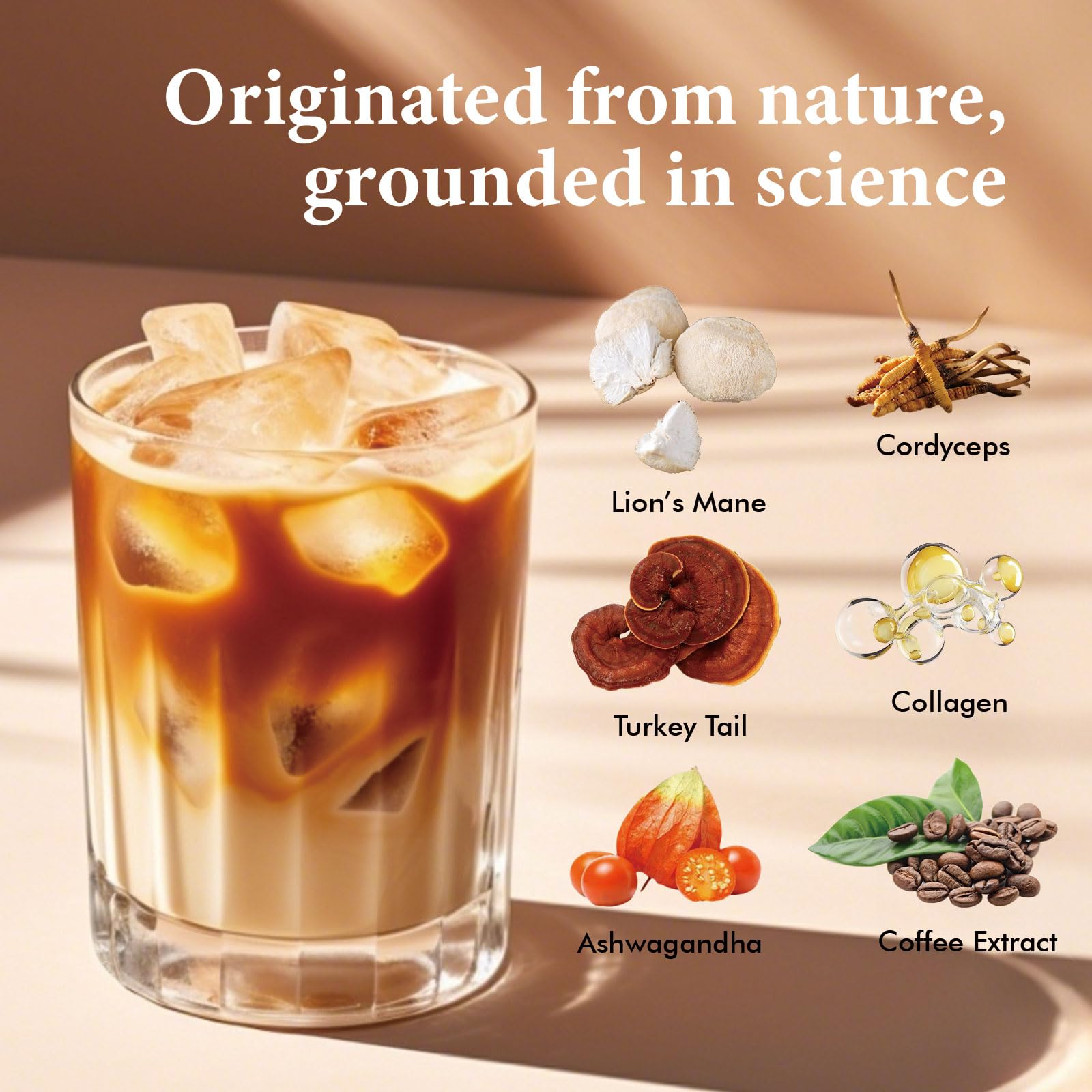 Vantique Earth mixed with steamed milk illustrating creamy latte-style option