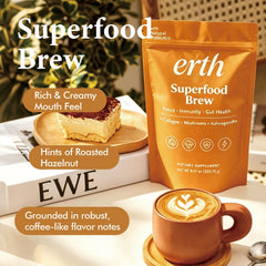 Vantique Earth powder close-up showing fine texture for easy dissolving