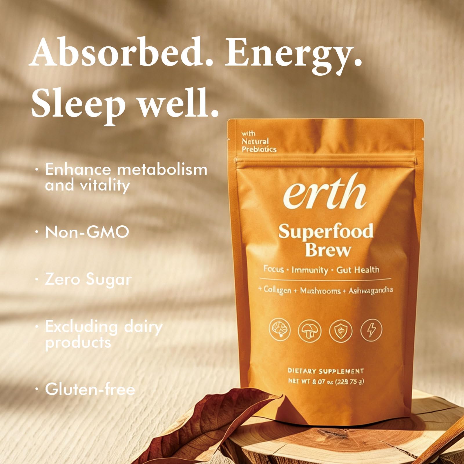 Vantique Earth on breakfast table showing portable, everyday routine support