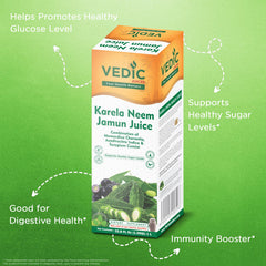 Vedic Juices being poured into a glass to show texture and concentration, illustrating easy daily use benefit