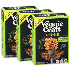 Veggiecraft Farms penne front packaging showing product and benefits for easy recognition