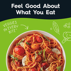 Veggiecraft Farms noodle close-up texture highlighting firm, springy strands