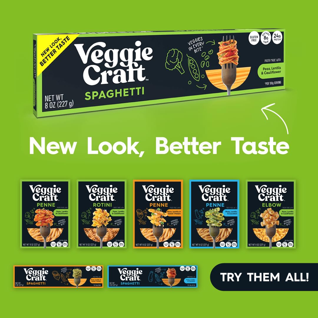 Veggiecraft Farms spaghetti alongside common fork to show scale
