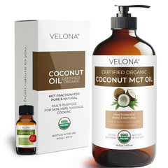 velona glass bottle front showing clean organic packaging and easy dispensing