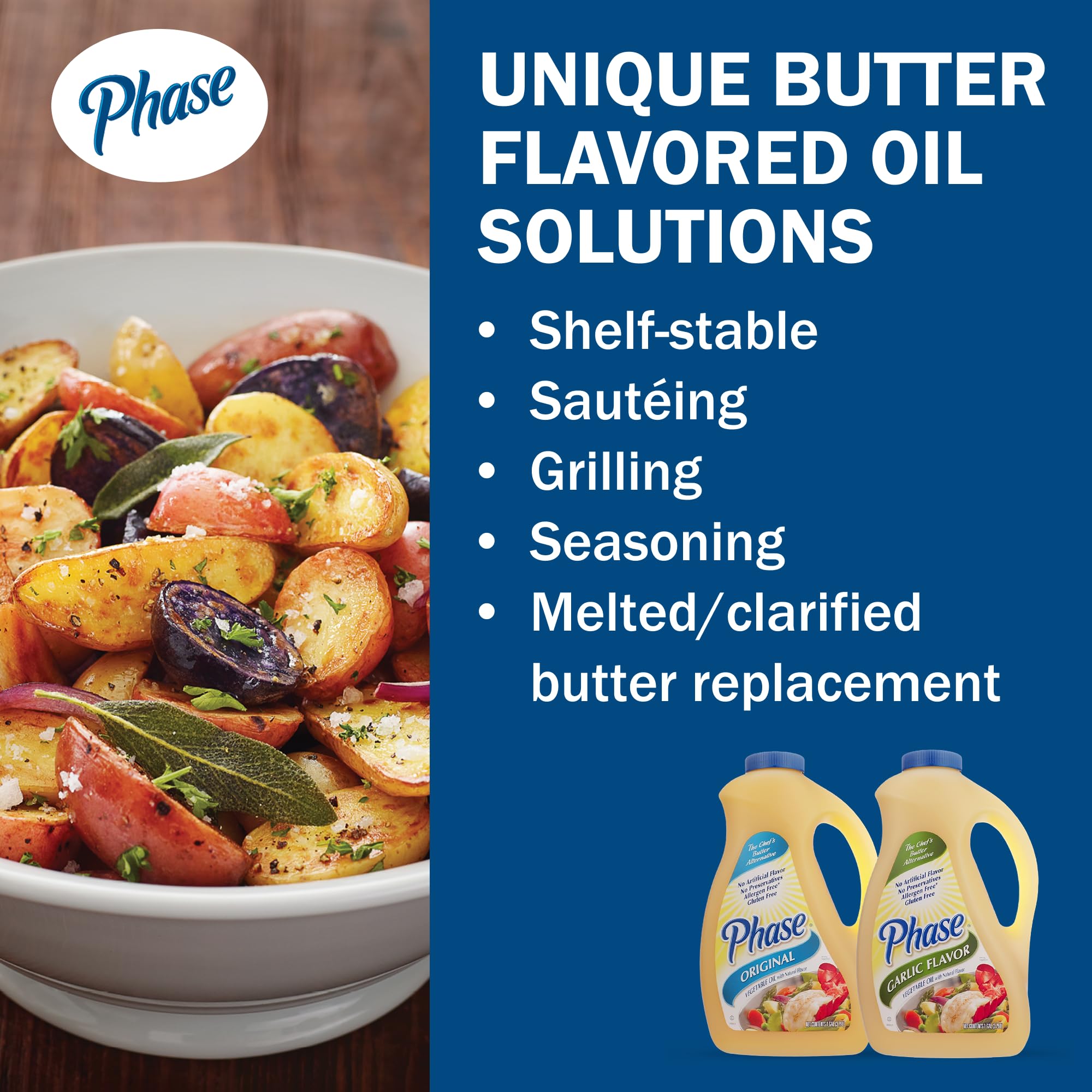 Ventura Foods Phase label detail highlighting vegan and kosher benefits