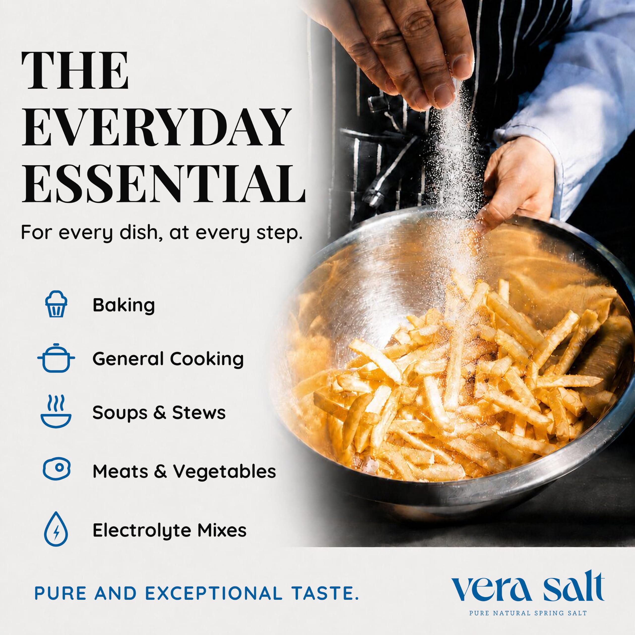 Vera Salt used in baking with dough, showing even salt distribution