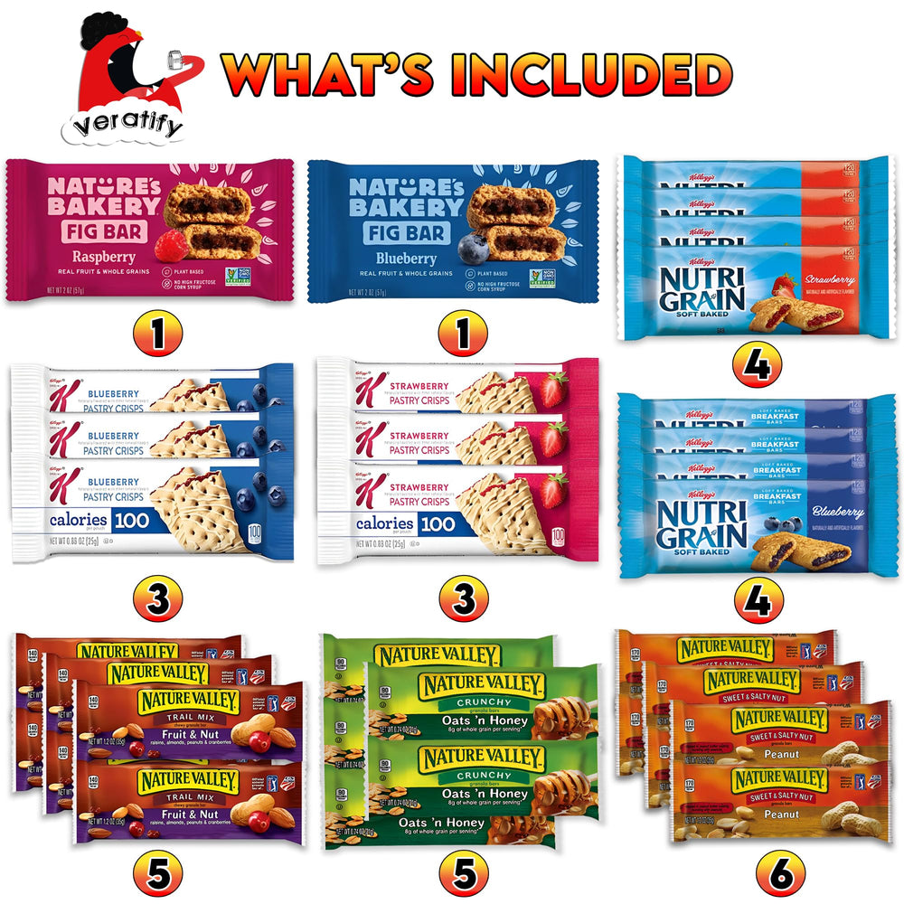 Veratify close-up granola bar texture highlighting wholesome ingredients and crunch