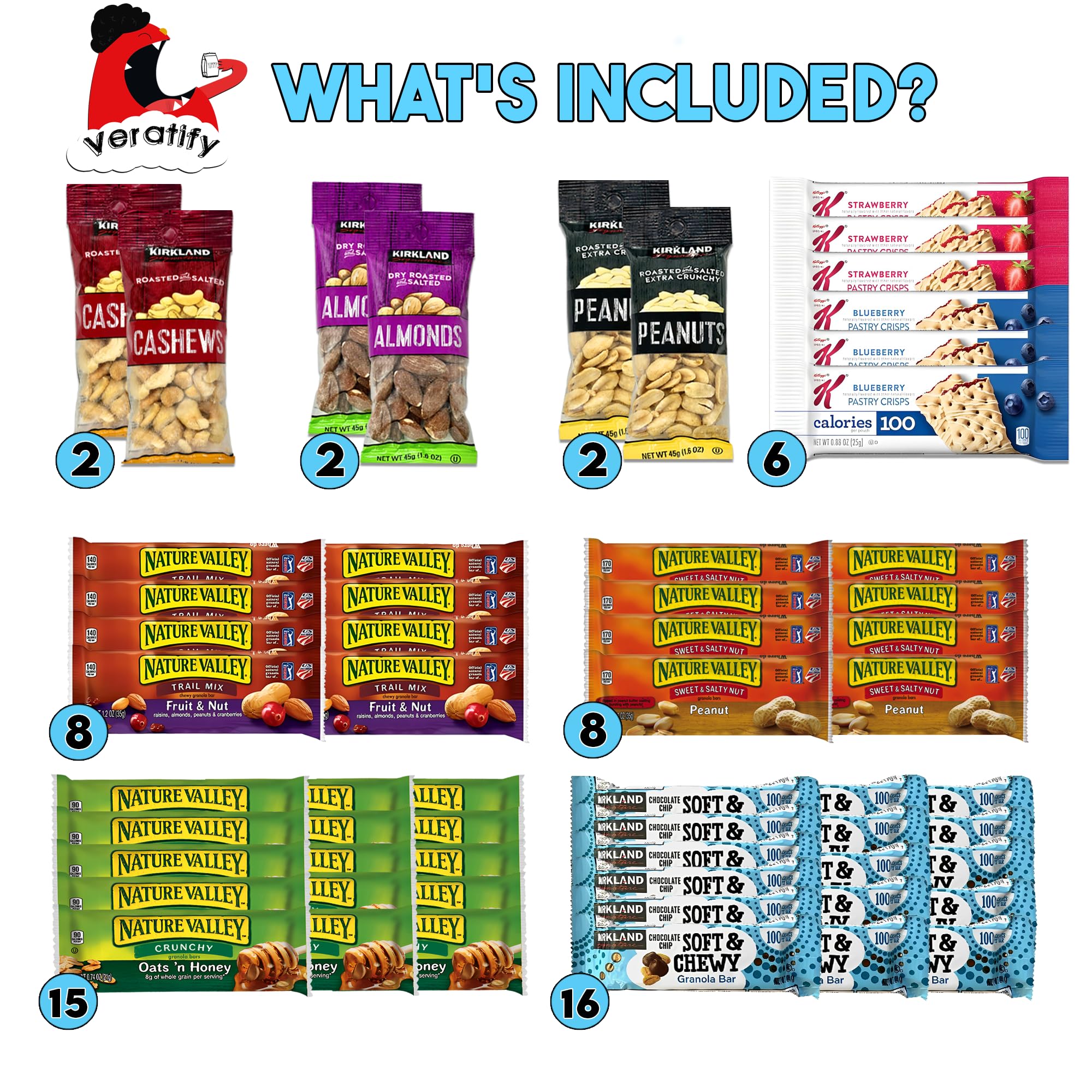 veratify close-up granola bar texture highlighting nutritious oats and crunchy benefits