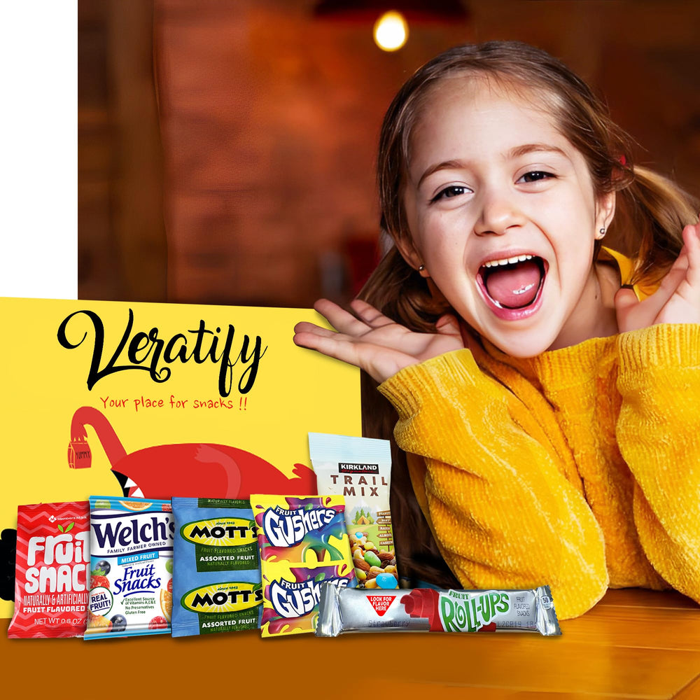 Veratify nuts and trail mix pile emphasizing protein-rich crunchy snack