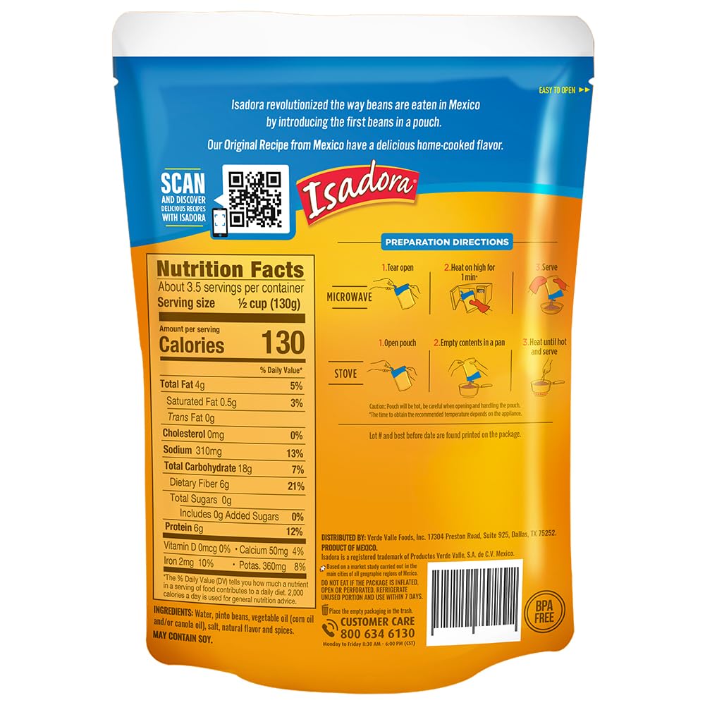 Verde Valle Isadora label and ingredients clear for informed choices