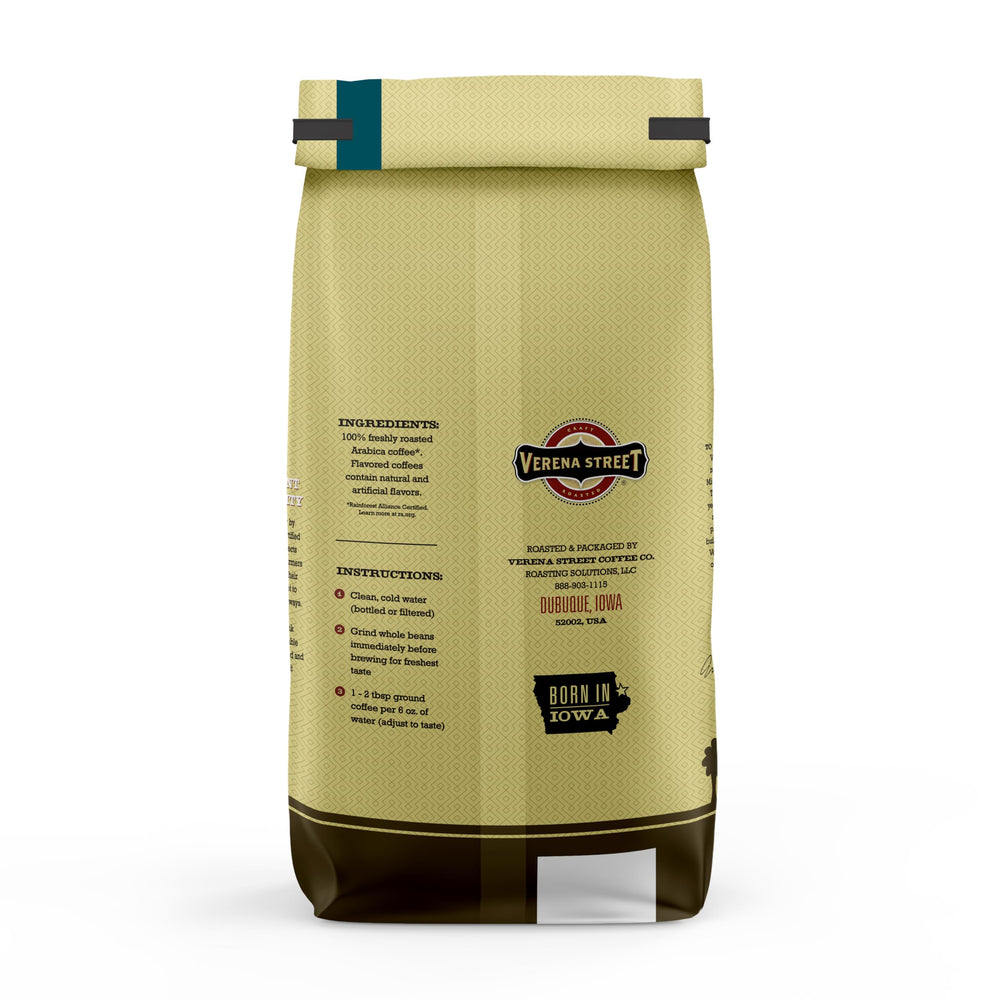 Verena Street ground coffee texture highlighting medium roast grind for brewing