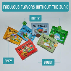 Vermints individually wrapped pastilles emphasizing hygienic convenience