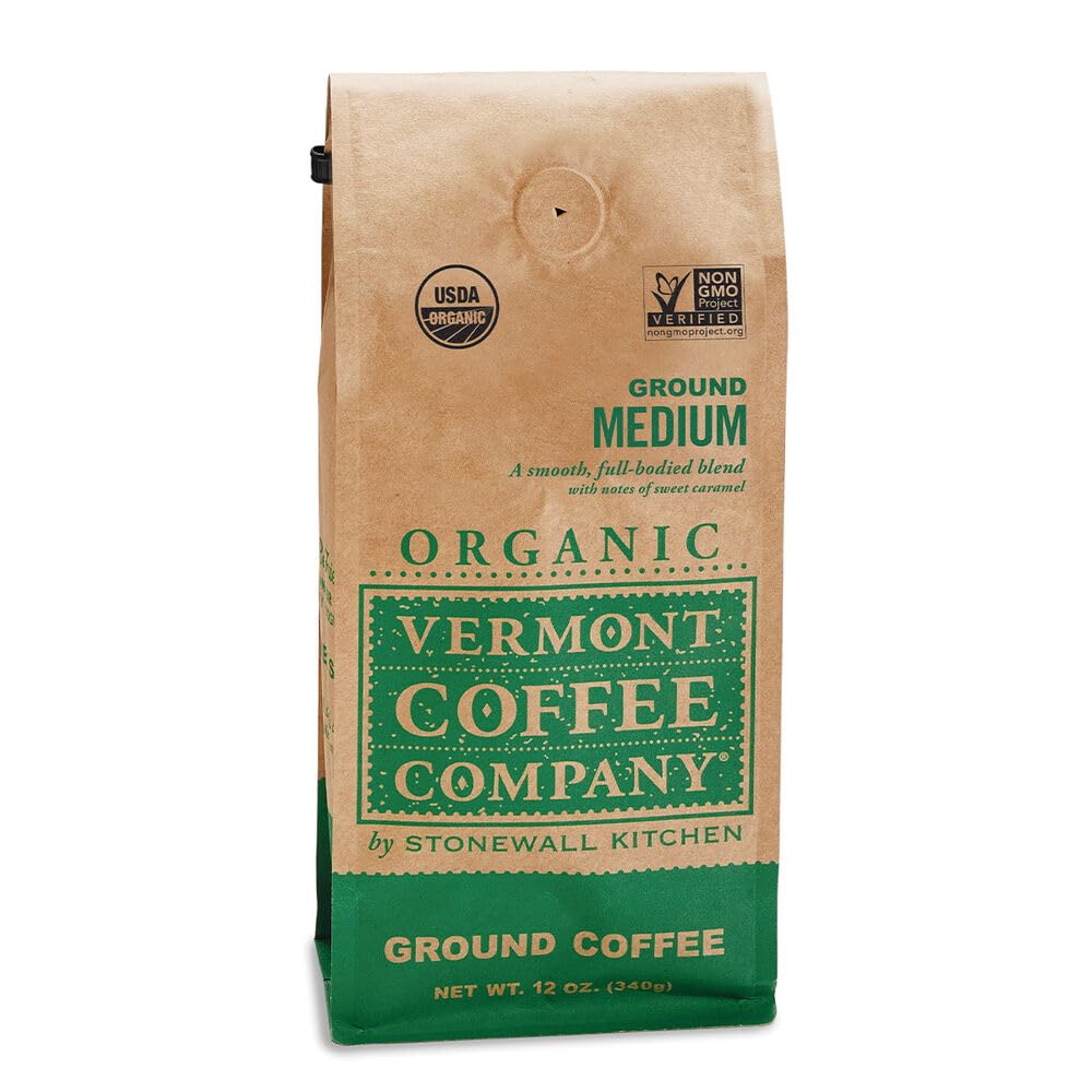 Vermont Coffee Company front packaging showing organic label and approachable flavor