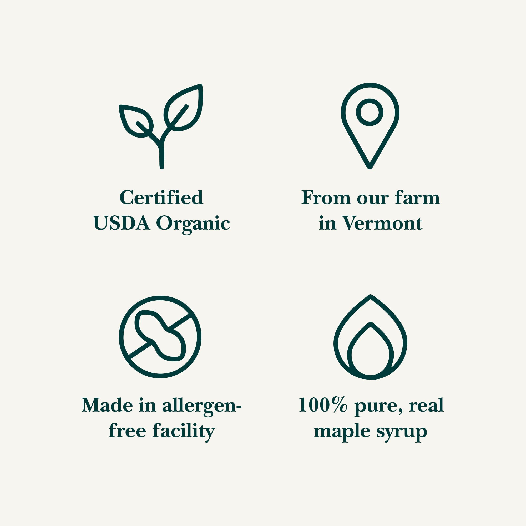 Vermont Maple Syrup label detail highlights organic Grade A certification