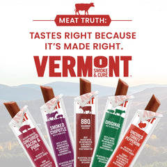 Vermont Smoke & Cure single stick closeup highlighting seasoning and portable protein