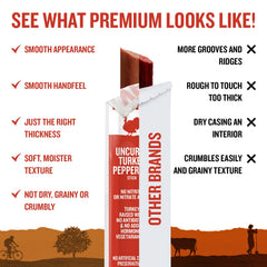 Vermont Smoke & Cure sliced sticks showing meat texture and bold pepperoni flavor