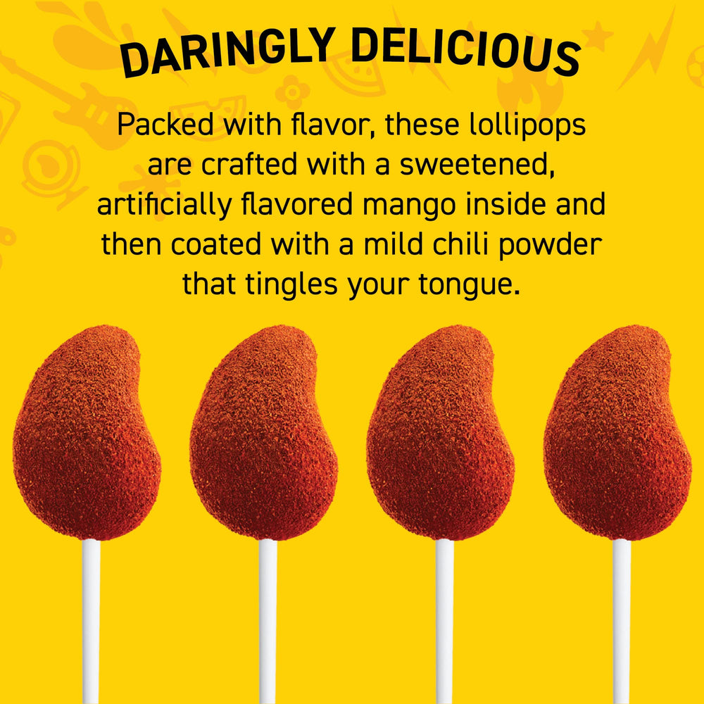 Vero lollipop stick detail showing wrapper and easy-to-hold design for sharing