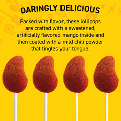 Vero lollipop stick detail showing wrapper and easy-to-hold design for sharing