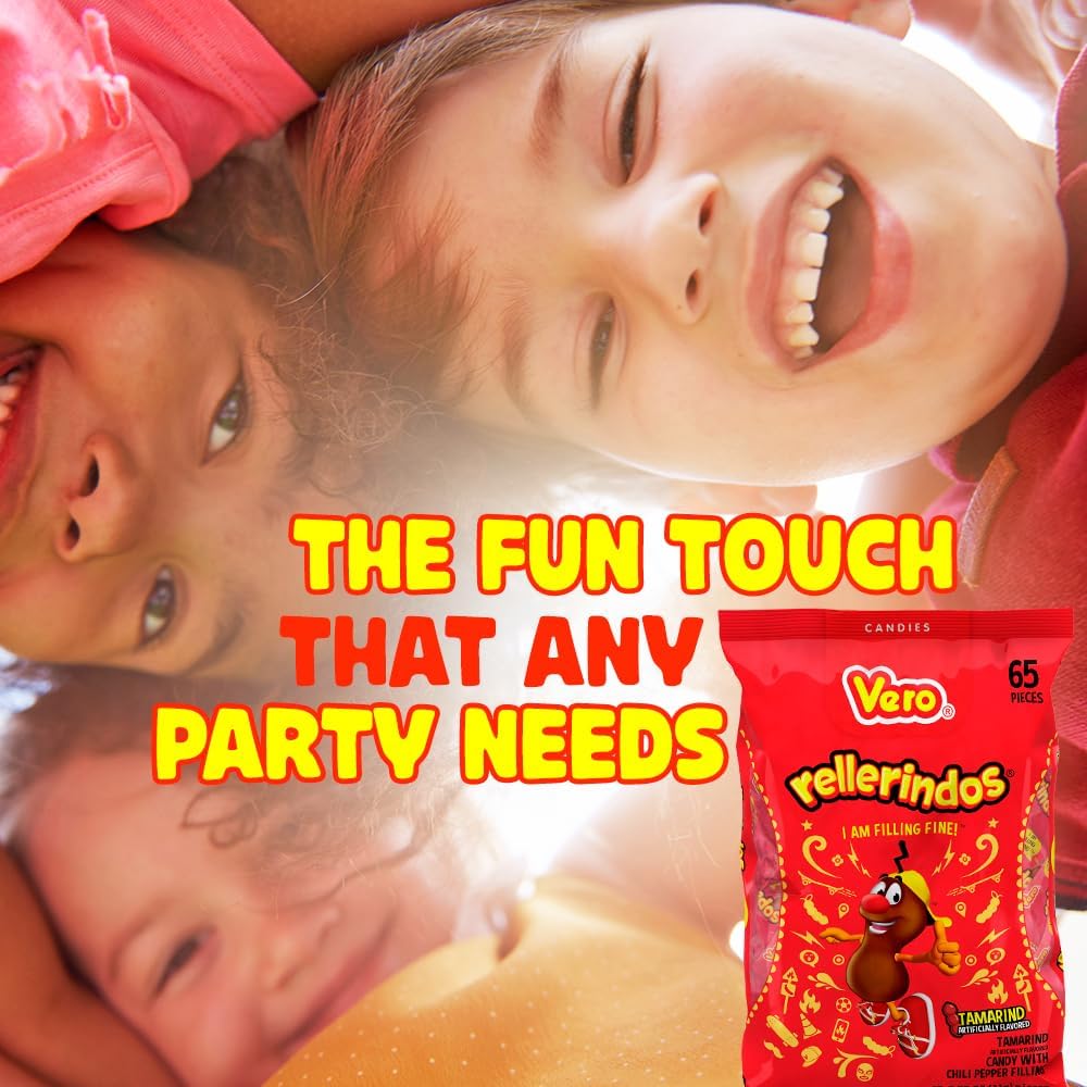 Vero candies in a piñata and bowl for festive party presentation