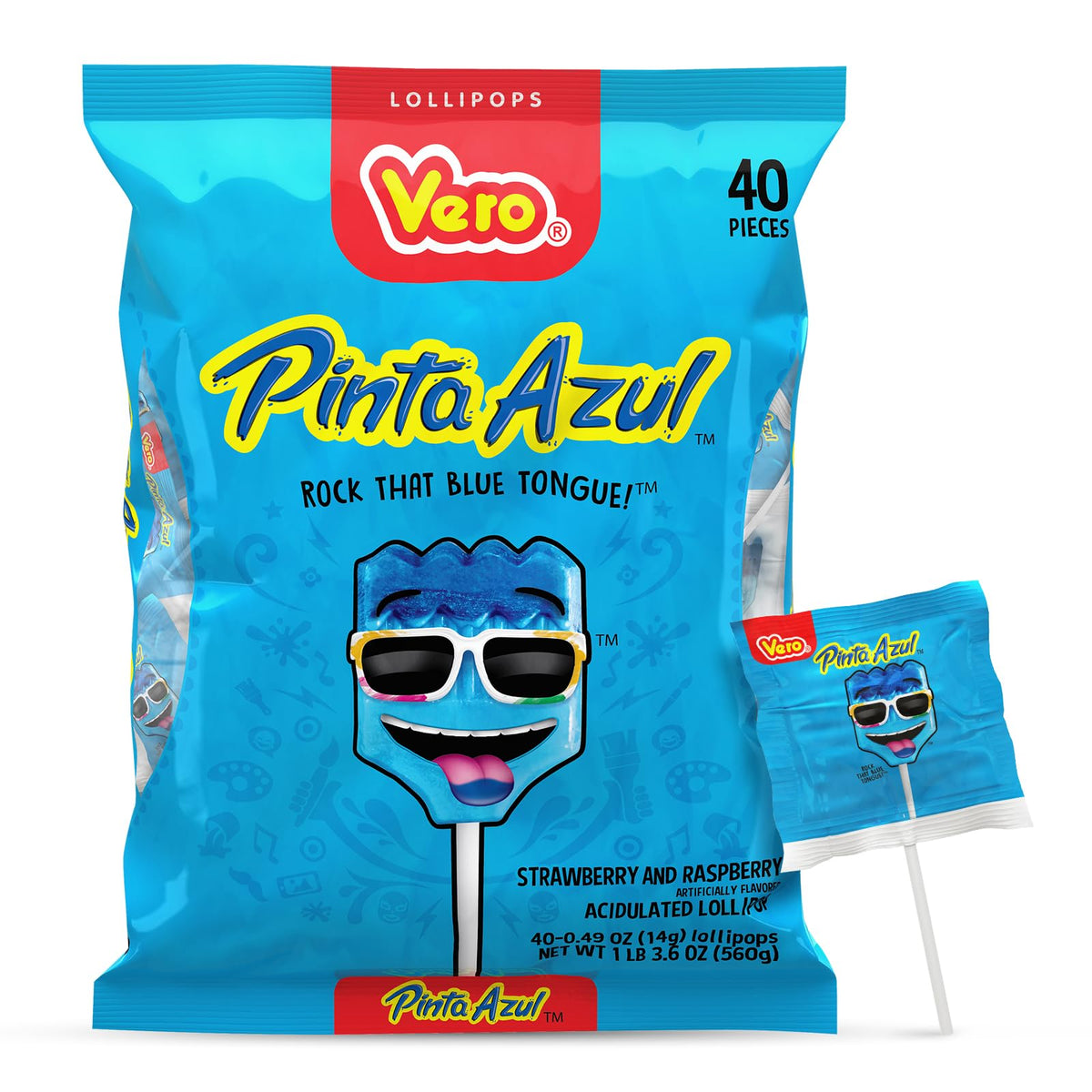 Vero front packaging showcasing 40-count bulk pack and bright branding benefit party prep