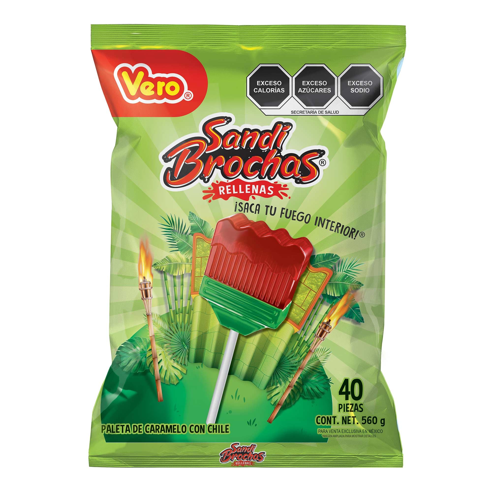 Vero front packaging showing the 40-piece bag and resealable closure for convenient sharing
