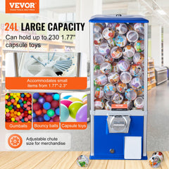 VEVOR close-up of transparent PS jar highlighting clear product visibility benefit