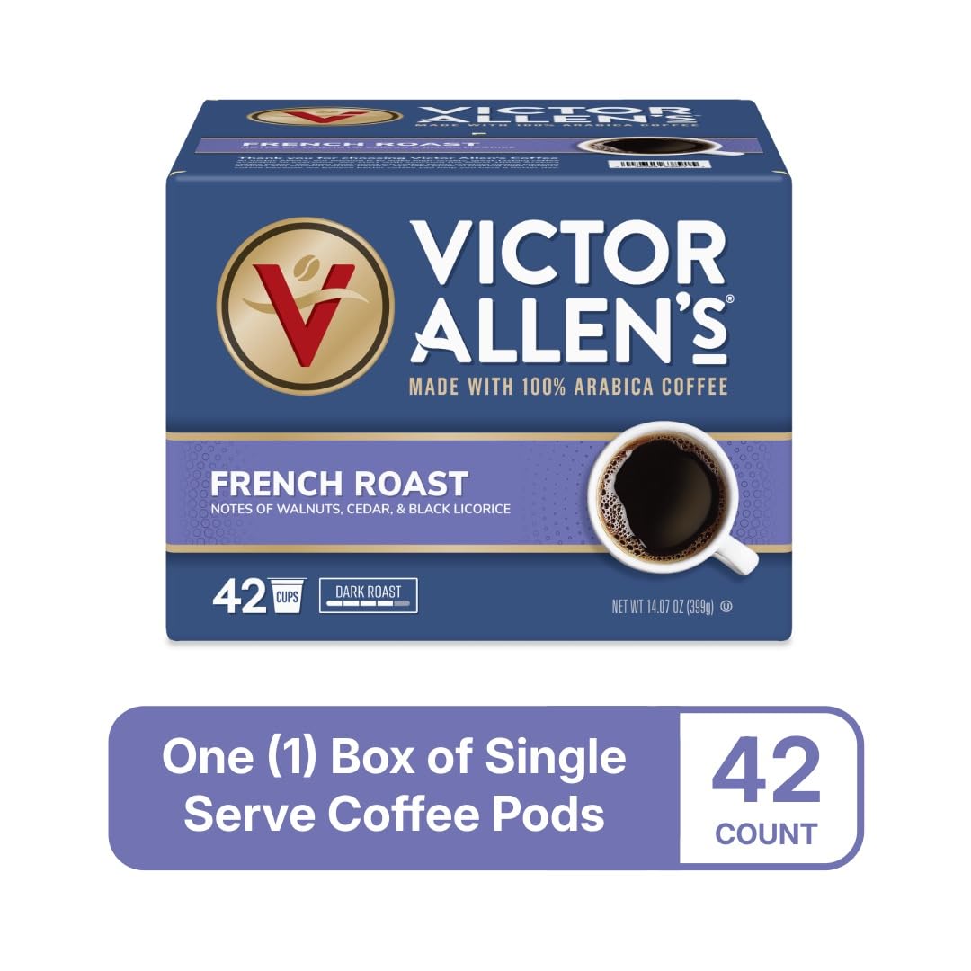 Victor Allen's Coffee pod top seal detail highlighting freshness protection benefit