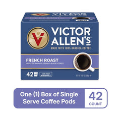 Victor Allen's Coffee pod top seal detail highlighting freshness protection benefit