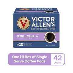 Victor Allen's brewed mug with creamy French vanilla aroma benefit
