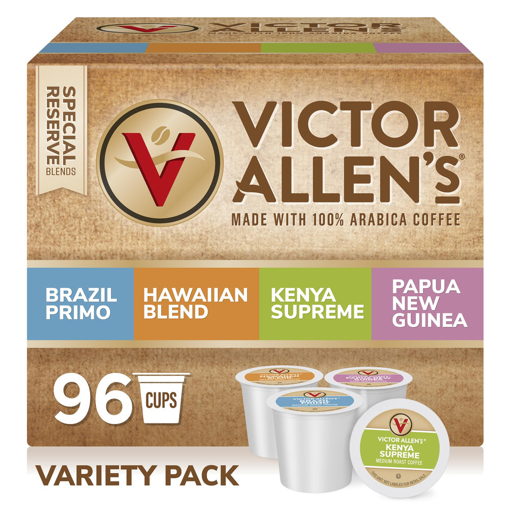 Victor Allen's front box packaging showing assortment and benefits