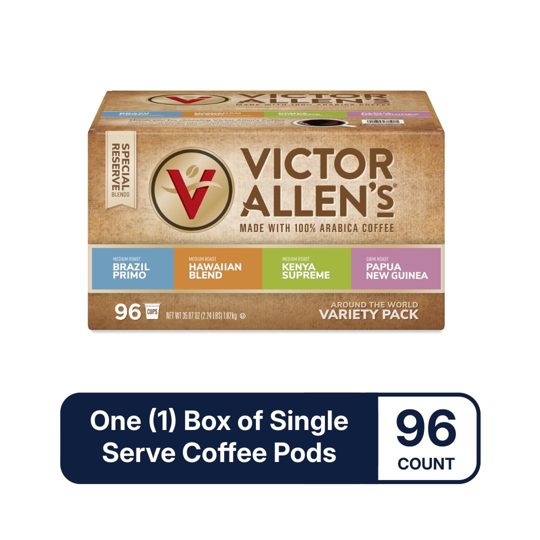 Victor Allen's Kenya Supreme pod texture showing bright fruity spice benefit