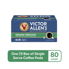 Victor Allen's Peruvian Arabica beans texture close-up highlighting small-lot quality