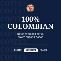 Victor Allen's pod close-up revealing ground coffee texture and freshness